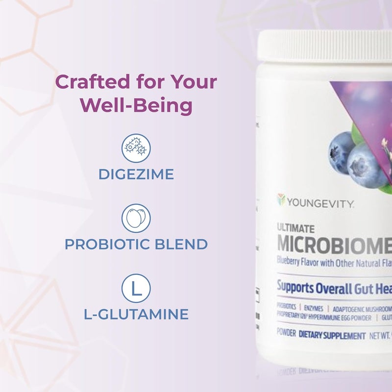 Youngevity Ultimate Microbiome  Prebiotic Probiotic  Postbiotic Gut Health Supplement  i26 Hyperimmune Egg Powder Probiotic Blend DigeZyme Enzyme Complex  Supports Digestion  Immune Health - Image 5