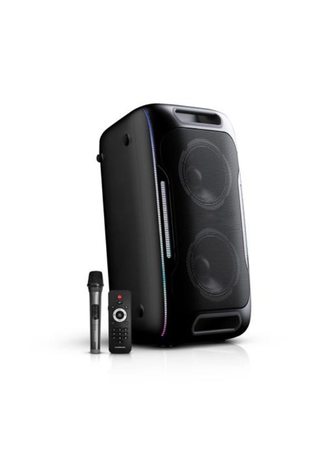 Olsenmark Rechargeable Party Speaker – OMMS1223, Bluetooth, USB/TF/FM, LED Lights, Portable - Image 1