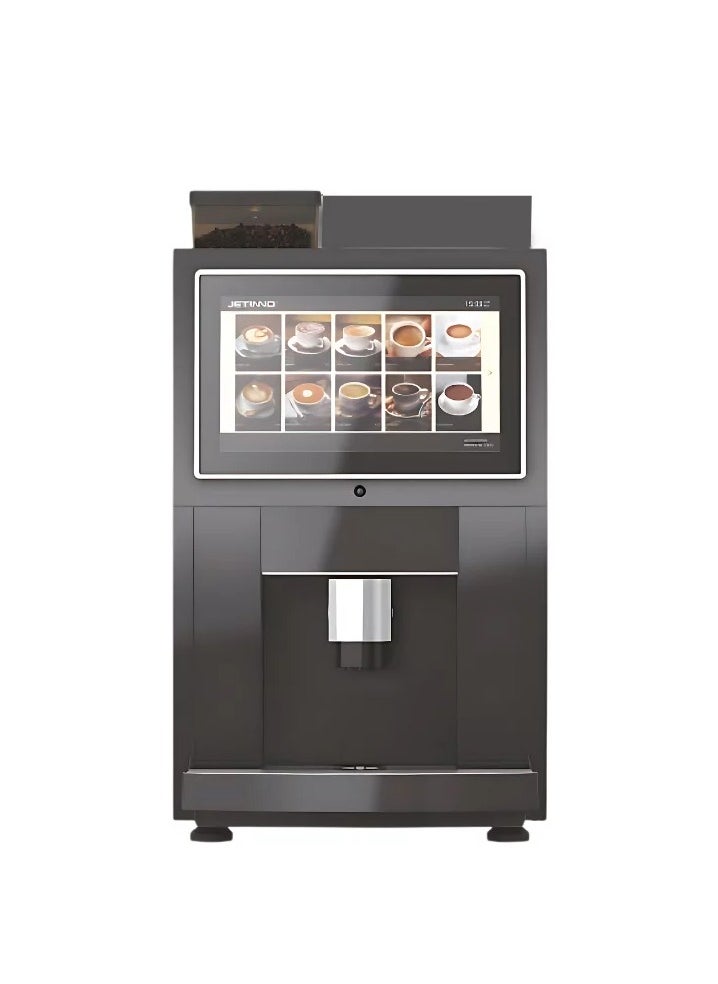 JETINNO Jetinno Commercial Desktop Coffee Machine JL24 | Instant Model | Table Top Machine | Fully Automatic Bean to Coffee Cup Machine | Black  - Image 1