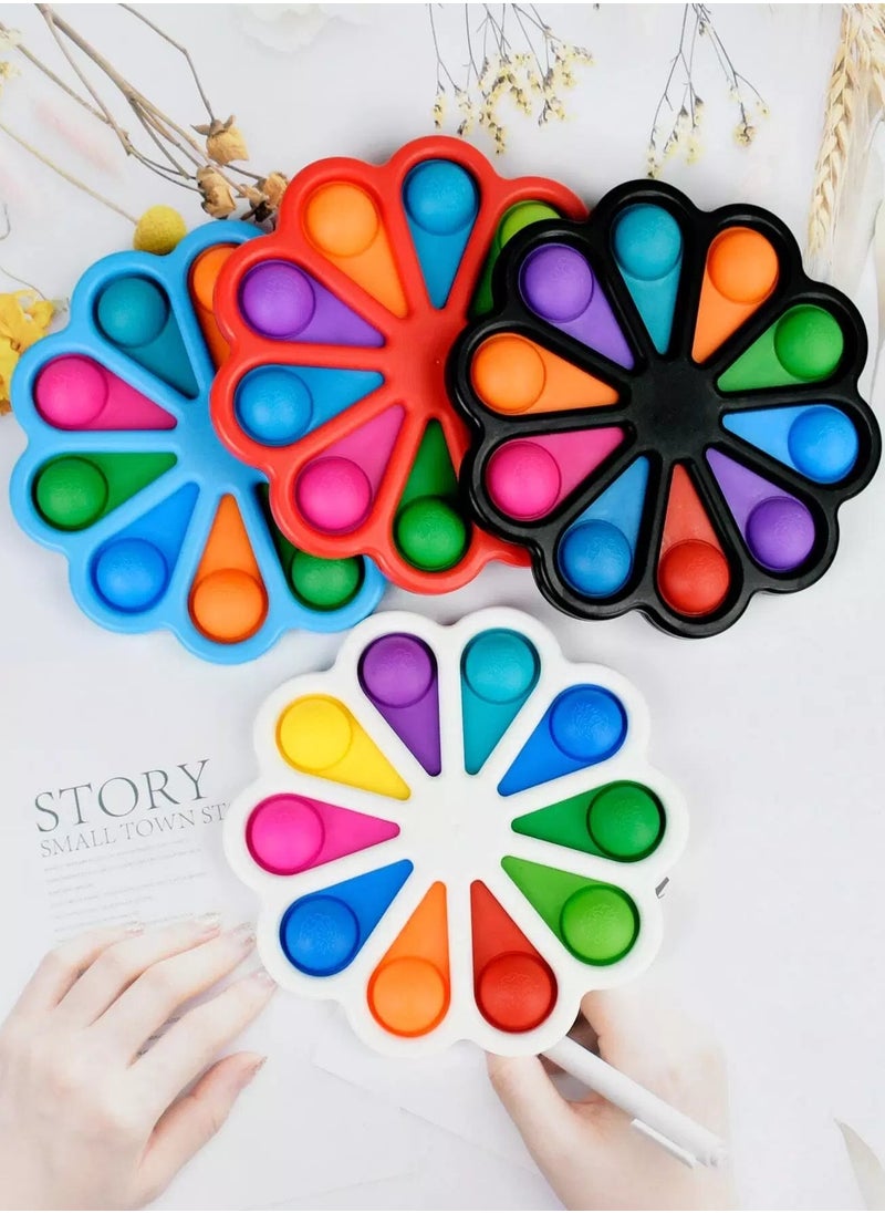 Generic - 1pc Random Color Flower Simple Dimple Fidget Toy - Image 1
