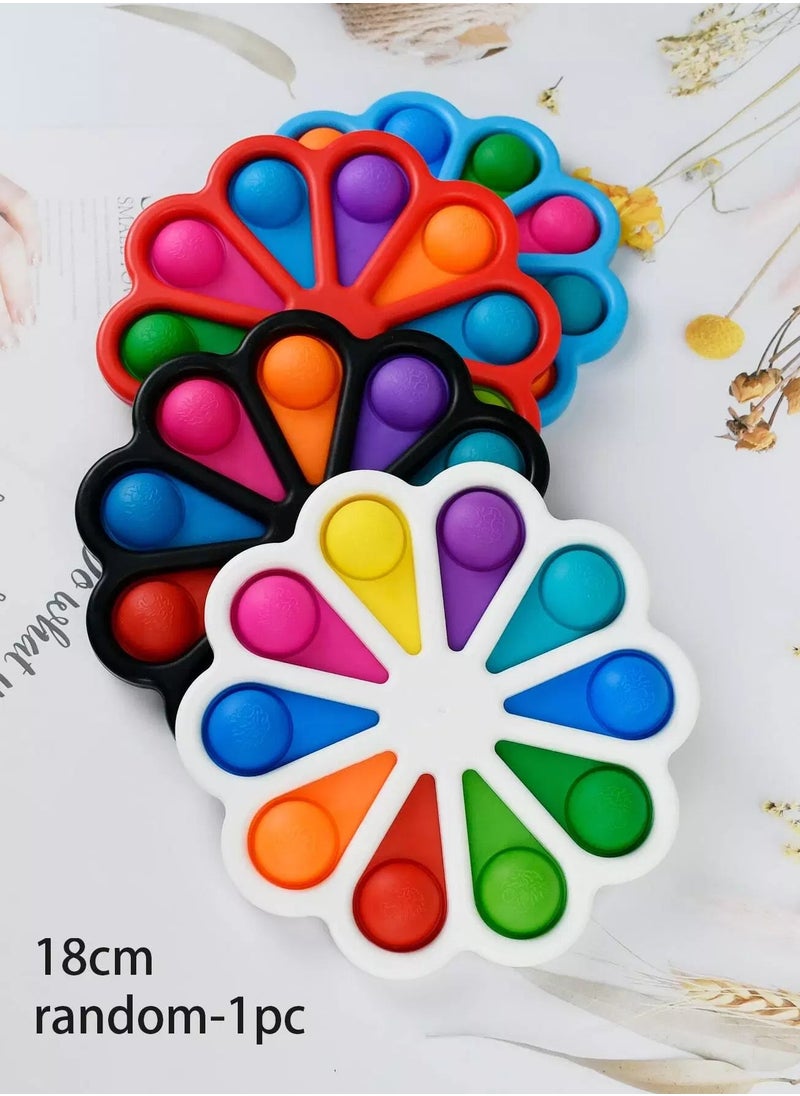 Generic - 1pc Random Color Flower Simple Dimple Fidget Toy - Image 1