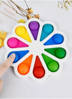 1pc Random Color Flower Simple Dimple Fidget Toy