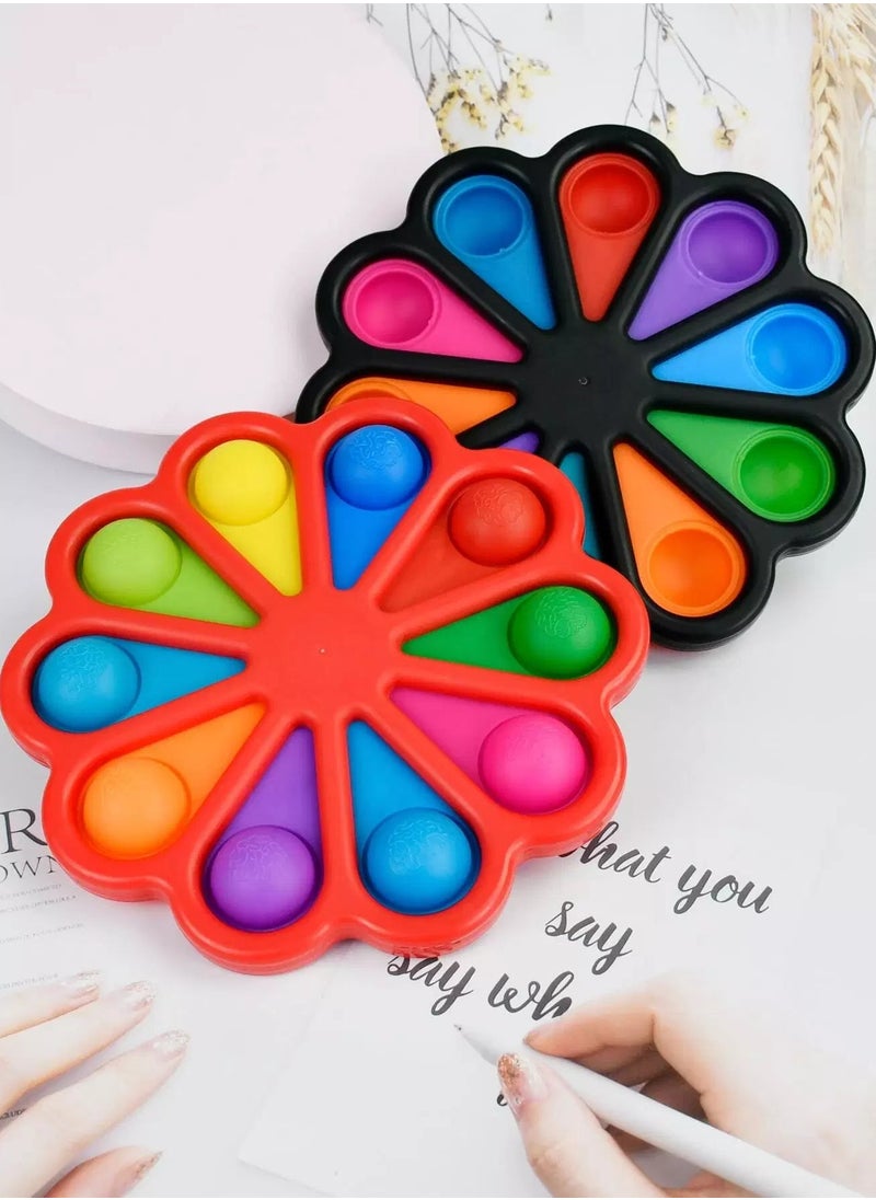 Generic - 1pc Random Color Flower Simple Dimple Fidget Toy - Image 1