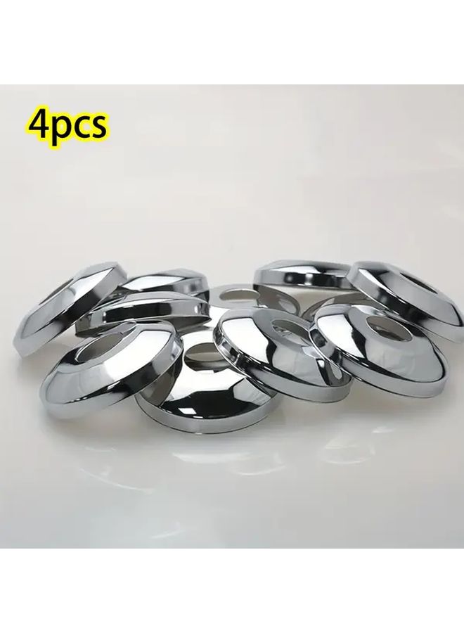 4pcs Stainless Steel Escutcheon Flange Covers Round Plumbing Fittings Durable - Image 1