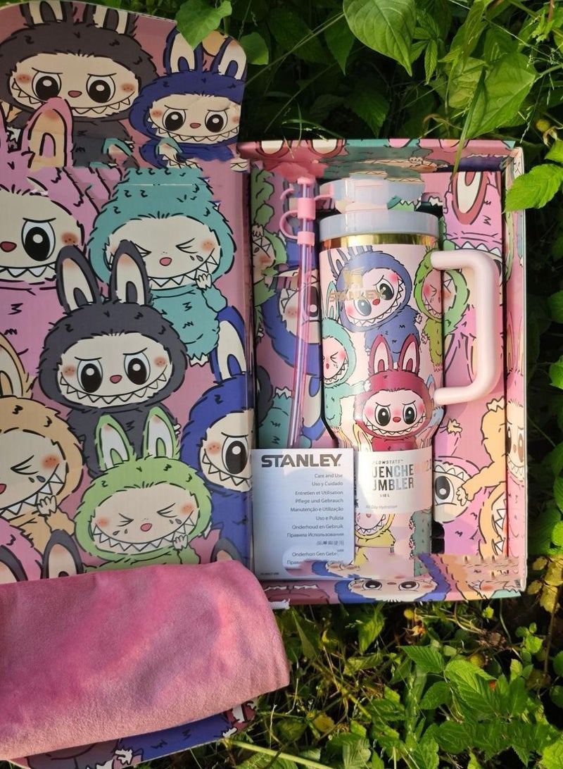 Stanley Labubu Limited Edition Collab Tumbler – 40oz Insulated Travel Cup - Image 1
