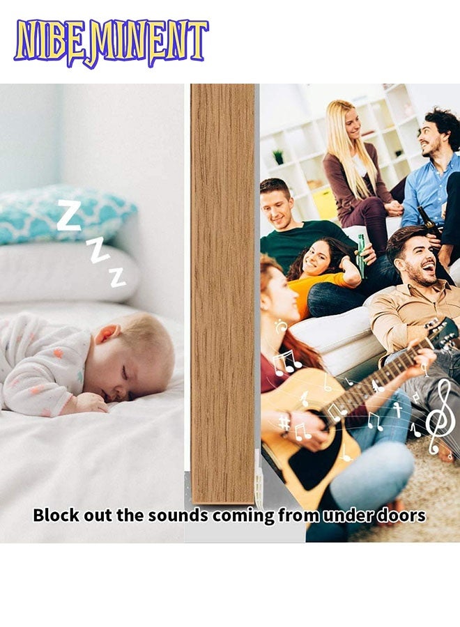 NIBEMINENT Door Draft Stopper, 100 cm Length Under Door Seal,Suitable for Filling the Gaps between Doors and Windows, Blocking insects, Waterproof, Dustproof, Lightproof and Noiseproof. - Image 5