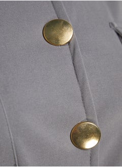 trendyol Gray Gold Buttoned Vest-Pants Knitted Suit TCTAW22US0062  - Image 5