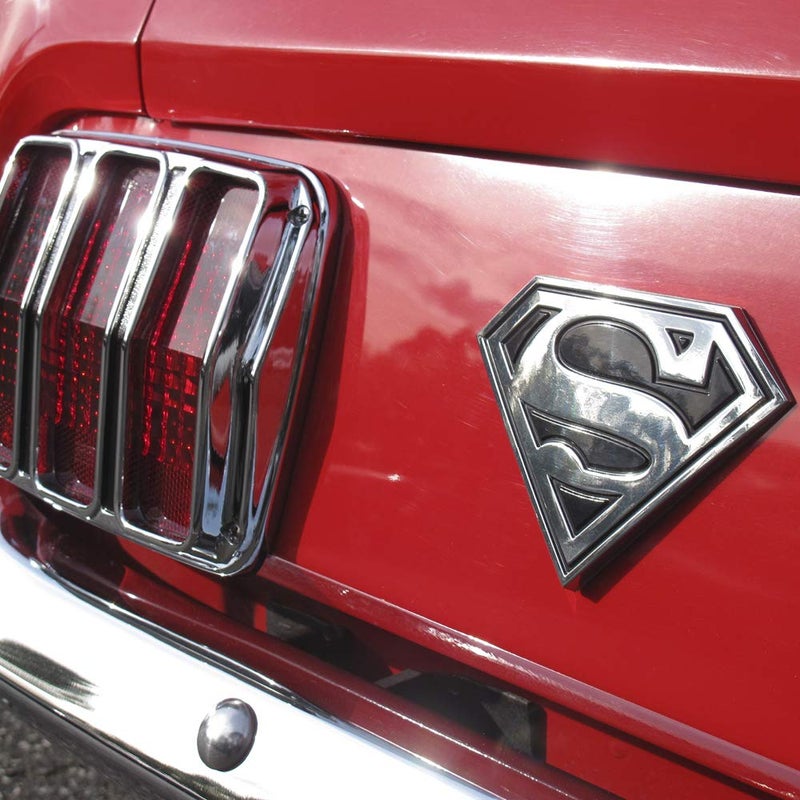 Fan Emblems Superman 3D Car Badge (Classic Logo - Black and Chrome) - Image 4