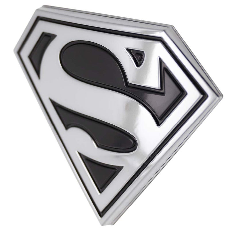 Fan Emblems Superman 3D Car Badge (Classic Logo - Black and Chrome) - Image 3
