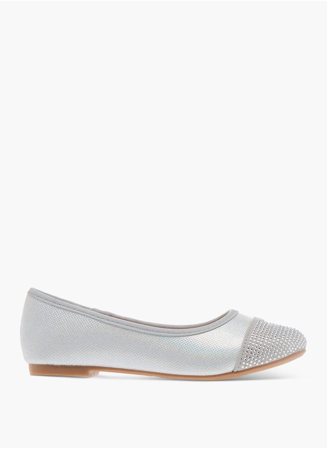 Flora Bella By Shoexpress Girls Embellished Slip-On Ballerina Shoes Ramadan Collection  - Image 3
