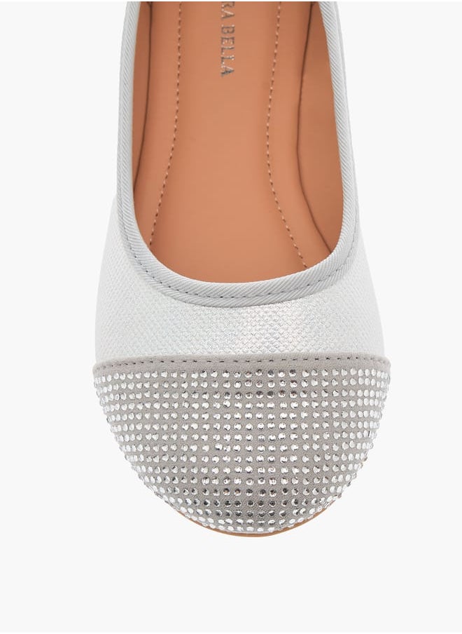 Flora Bella By Shoexpress Girls Embellished Slip-On Ballerina Shoes Ramadan Collection  - Image 4
