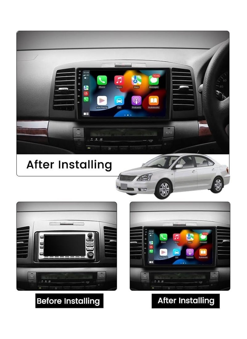 SHEZA STAR Android Car Stereo for Toyota Allion Premio 2001 2002 2003 2004 2005 2006 2007 4GB RAM 64GB ROM 9 Inch Support Apple Carplay, MirrorLink WiFi BT, IPS Touch Screen with AHD Camera Included  - Image 2