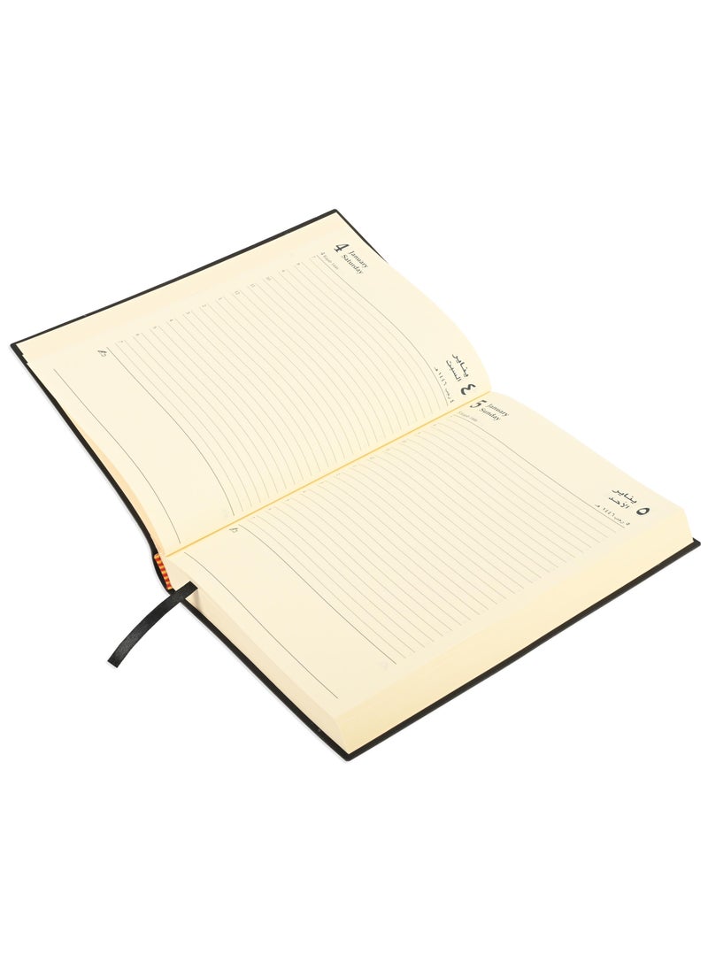 FIS FIS Flexible Diary 2025 (Arabic/English) A5, Black - FSDI131AE25BK  - Image 2