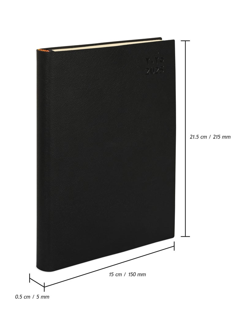 FIS FIS Flexible Diary 2025 (Arabic/English) A5, Black - FSDI131AE25BK  - Image 4