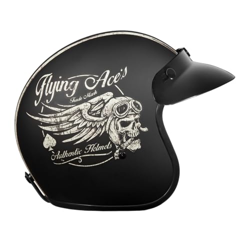 Daytona Helmets 3/4 Shell Open Face Motorcycle Helmet â€“ [Flying Ace's] [2XL] - Image 3