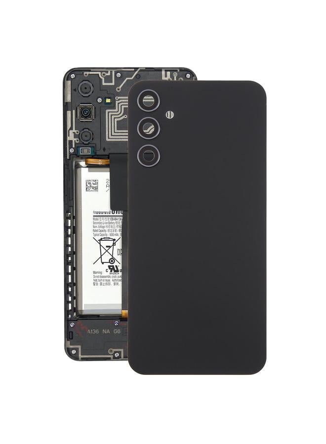 غطاء خلفي لهاتف Samsung Galaxy A34 SM-A346B مع غطاء عدسة الكاميرا (أسود) - Image 1