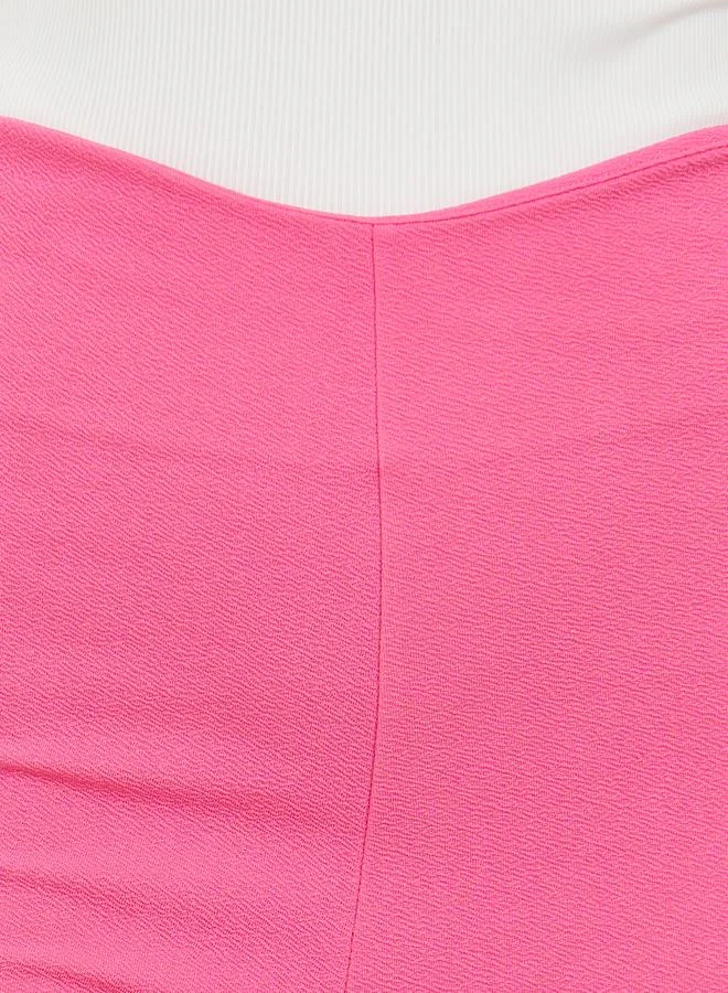 Take Two Textured Asymmetric High Rise Waistband Leggings