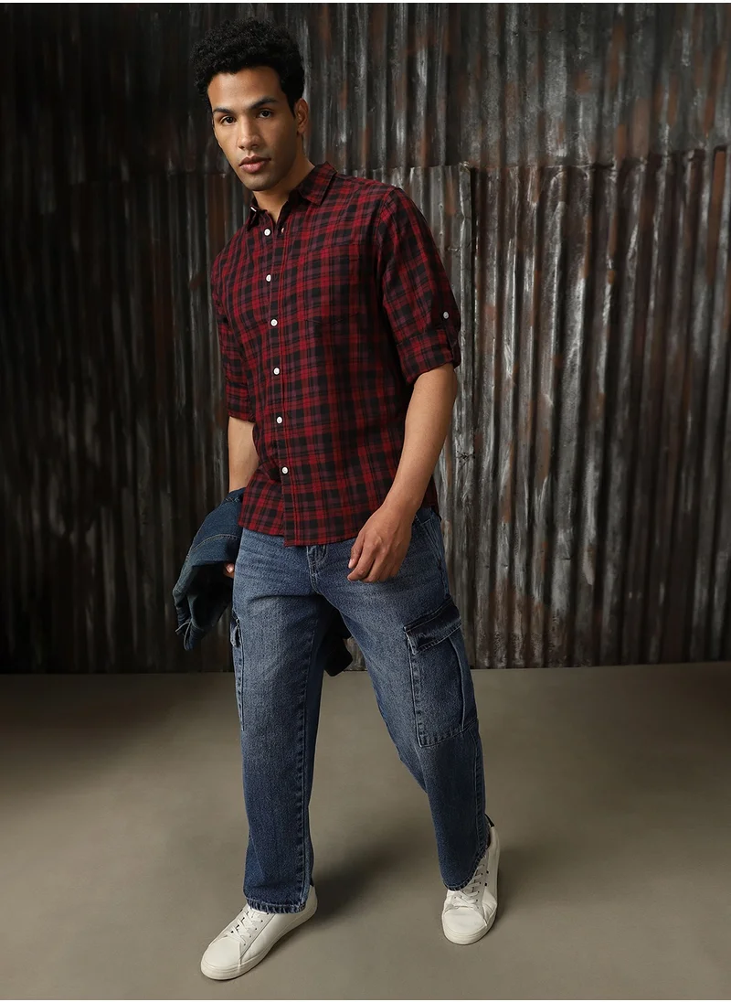 HIGH STAR Men's Multicolor Regular Fit Shirt - Casual and Colorful Fashion