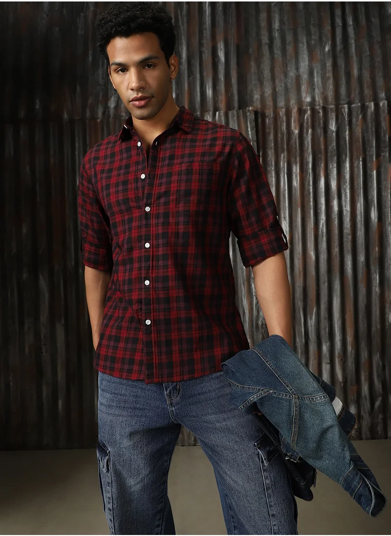 HIGH STAR Men's Multicolor Regular Fit Shirt - Casual and Colorful Fashion