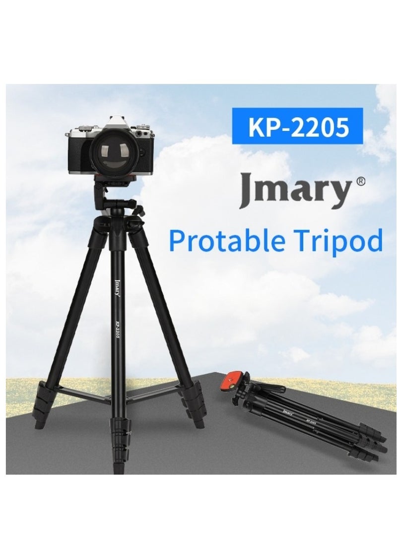 Jmary - JMARY KP2205 Travel Tripod Mobile Phone Holder Telescopic Camera Mount Tripod Stand - Image 1