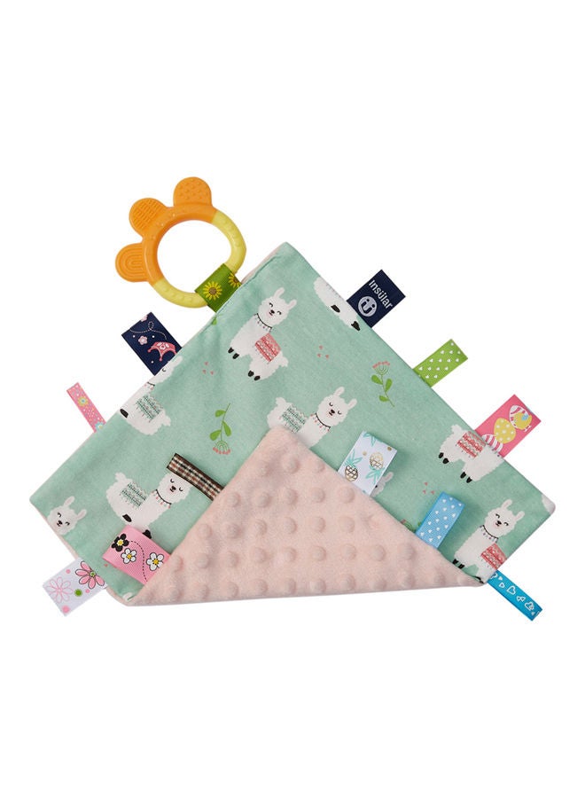 Baby Appease Towel Soothing Security Blanket With Colorful Tags - Image 1