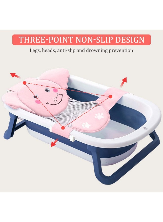 AIR&TREE Baby Bath Seat Support Net, Quick Drying, Adjustable, Comfortable, Non-Slip, Infant Bathtub Sling Shower Mesh for a Tub, with Safety Support Corners (Pink) - Image 5