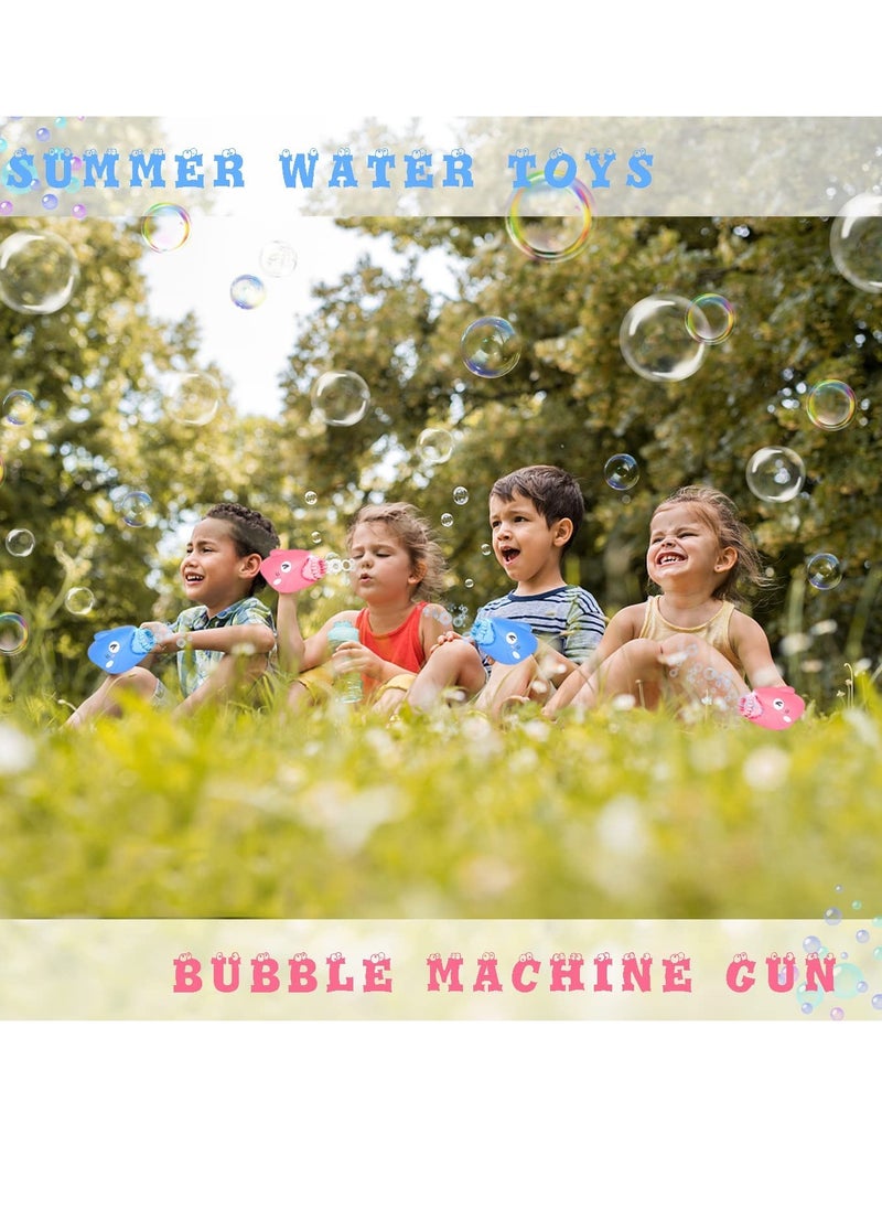 KASTWAVE Shark Bubble Gun with Light, Bubble Maker Machine for Summer Indoor Outdoor Activity Electric Automatic Bubble Blaster Party Favors Gift, Bubble Blower Toys for Kids Adults (Blue)  - Image 4