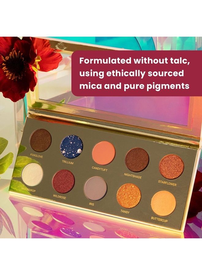 True + Luscious Flora Furiosa Eyeshadow Palette – Matte, Shimmer, Satin – Vegan, Talc-free and Cruelty Free – 10 Richly Pigmented Shades - Image 4