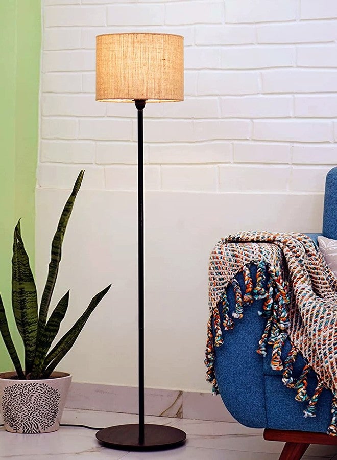 Twilight Floor Lamp with Wooden Base | Floor Lamp for Living Room | Side for Room, Standing Lamp | Corner Lamp for Living Room (Brown) - Image 4