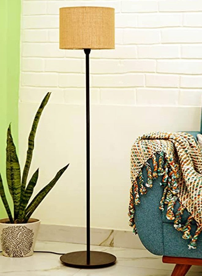 Twilight Floor Lamp with Wooden Base | Floor Lamp for Living Room | Side for Room, Standing Lamp | Corner Lamp for Living Room (Brown) - Image 1
