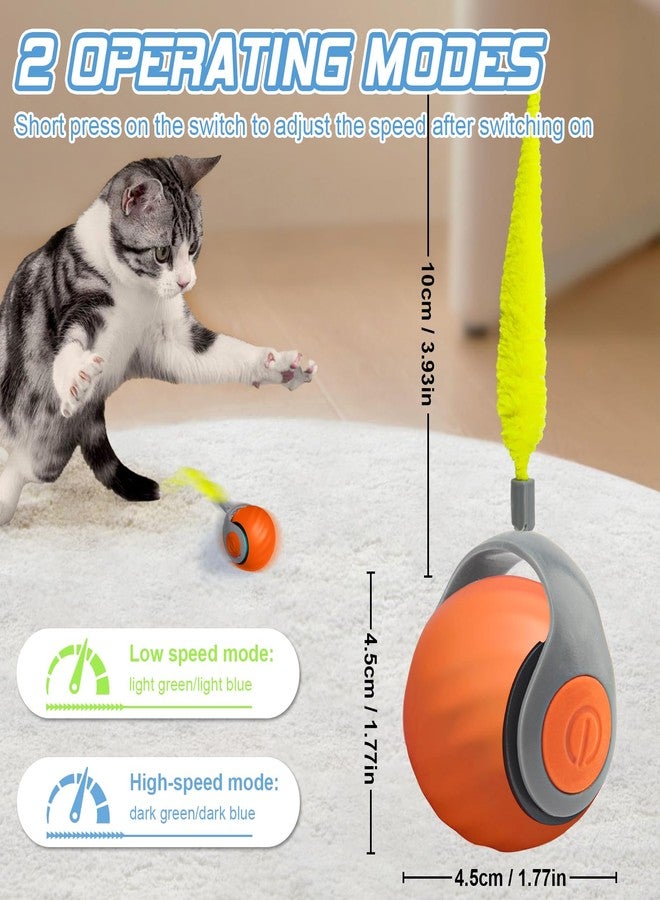 CHANCCI Speedy Tail 2.0,Speedy Tail Cat Toy,USB Rechargeable Smart Cat Toys Ball,Smart Interactive Cat Toy with 2 Modes,Automatic Moving Cat Toy Ball,Cat Toys for Indoor Cats Adult() - Image 2