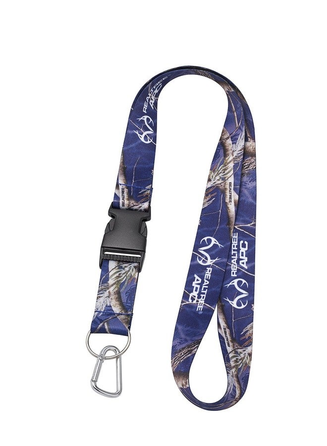 Realtree Camouflage Lanyard For Keys/Handheld Devices/Smartphones/Gear Detachable Blue Camo - Image 2
