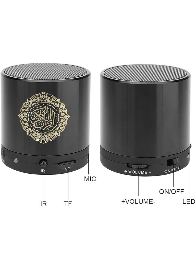 ELTRAZONE Digital Quran Speaker with Remote Control – Supports 5 Famous Reciters & Multiple Language Translations Including English, Arabic, Urdu – Portable Black Speaker for Clear Quranic Recitation, Easy Navigation & Spiritual Learning - Image 2