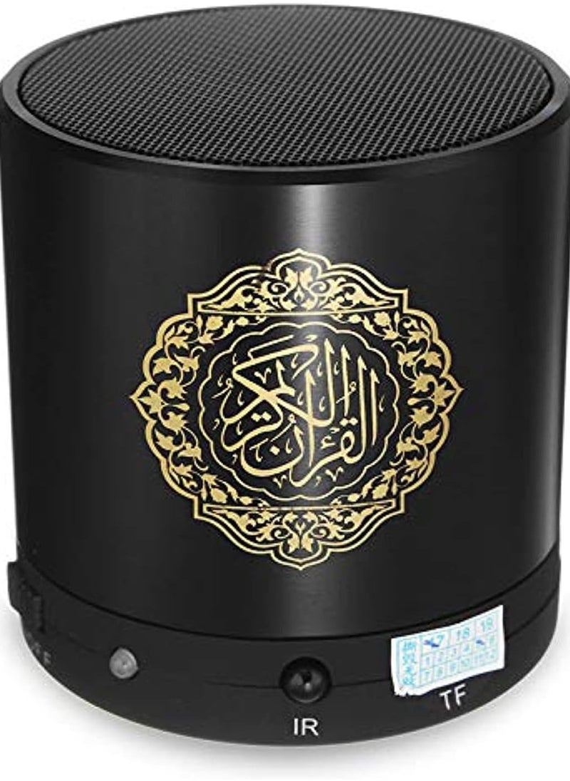 ELTRAZONE Digital Quran Speaker with Remote Control – Supports 5 Famous Reciters & Multiple Language Translations Including English, Arabic, Urdu – Portable Black Speaker for Clear Quranic Recitation, Easy Navigation & Spiritual Learning - Image 1