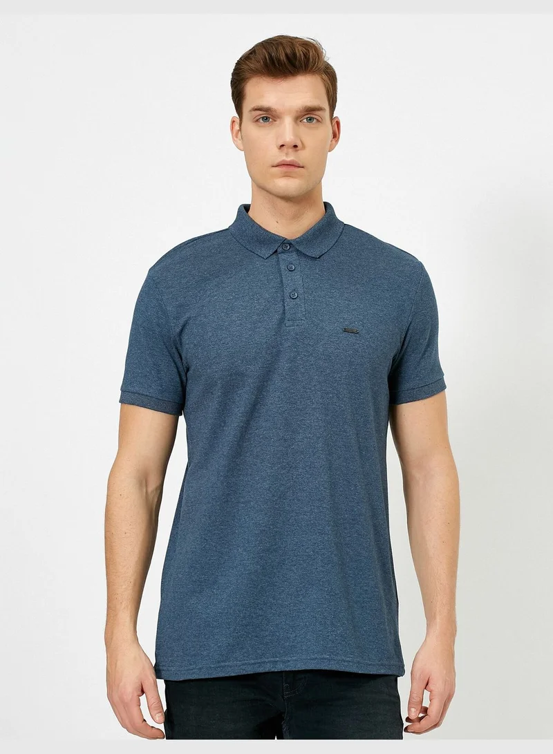 KOTON Polo Neck T-Shirt