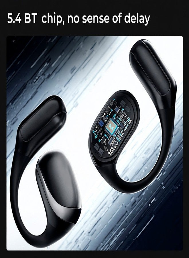 ERAZER X9 Wireless Earphone BT 5.4 Noise Canceling Headset with Digital Display Ear-Hook Sport Headphones Built-in Mic Long-Lasting 84H - Image 2