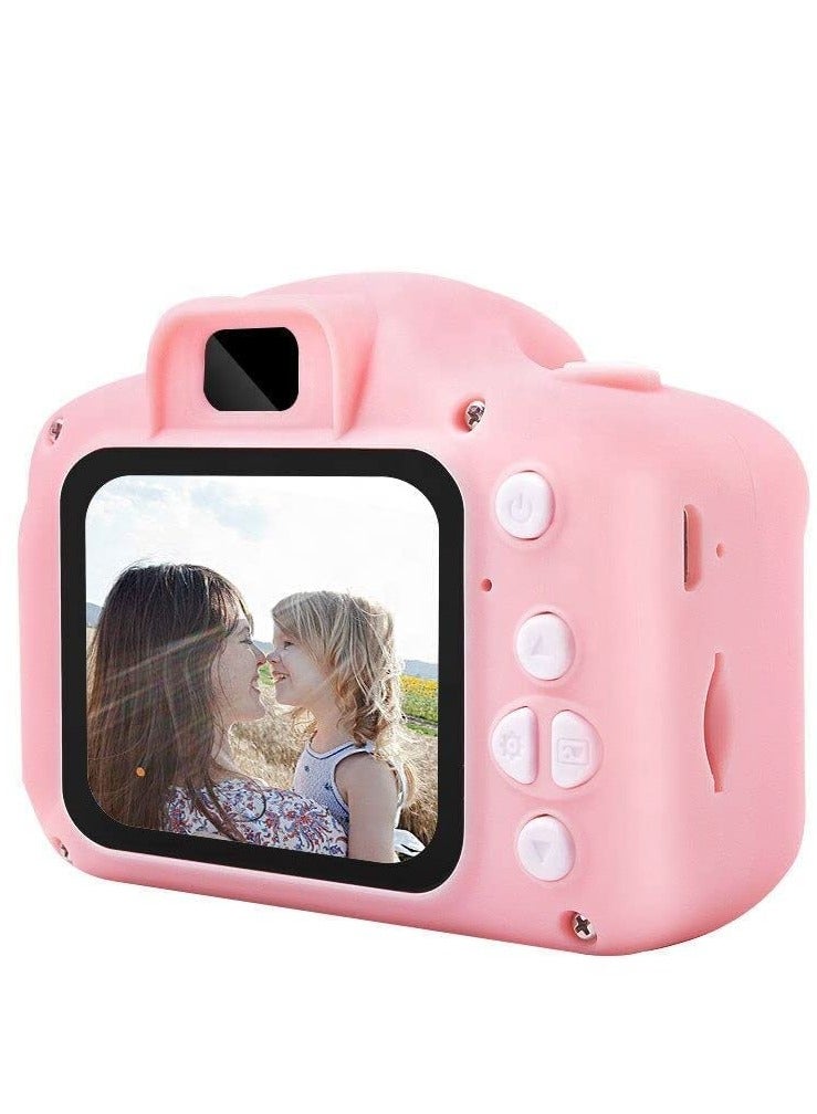 Generic Digital Camera for Kids Real | for Taking Photo, Recording and Playback | Child Video Recorder Camera Full HD 1080P Handy Portable Camera 2.0 Screen, with Inbuilt Games for Kids (Pink) - Image 2