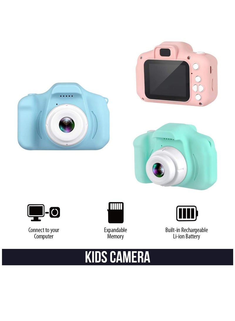 Generic Digital Camera for Kids Real | for Taking Photo, Recording and Playback | Child Video Recorder Camera Full HD 1080P Handy Portable Camera 2.0 Screen, with Inbuilt Games for Kids (Pink) - Image 5