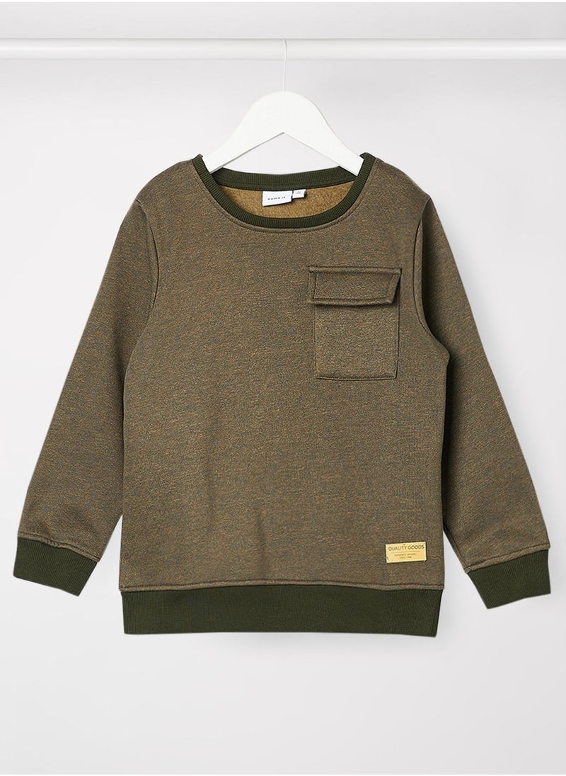 NAME IT - Kids Patch Pocket Sweatshirt - Image 1