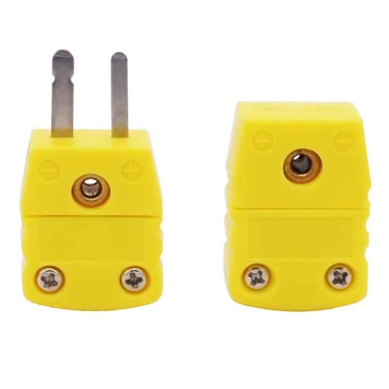 Twidec /2 Pair K Type Male Female Thermocouple Plug Adapter Cable Wire Connector - Image 3