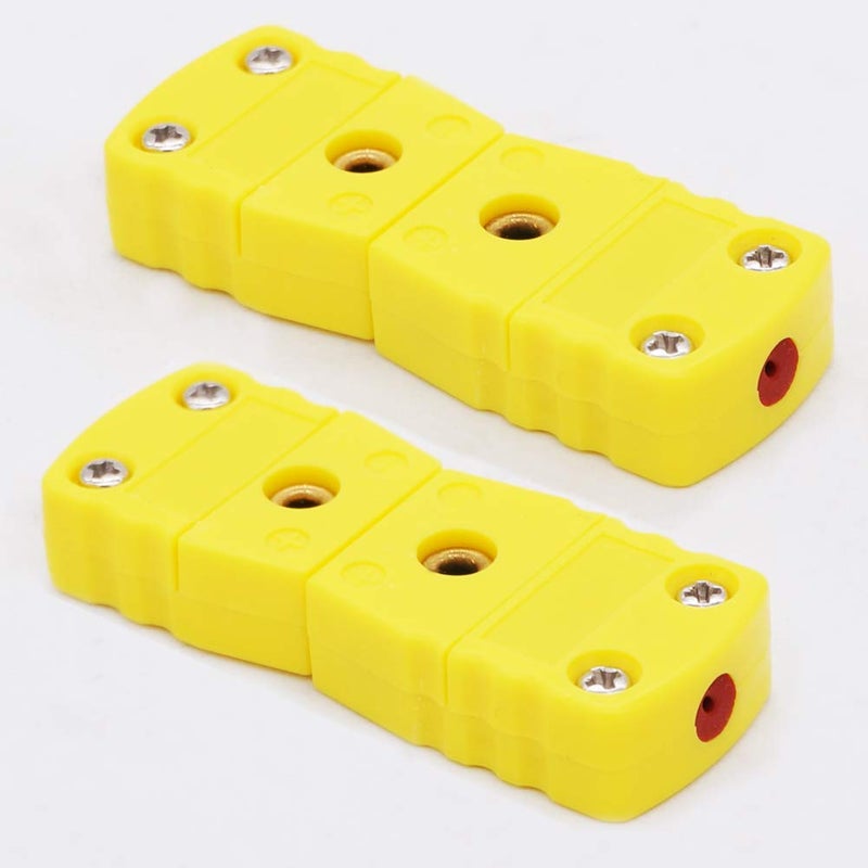 Twidec /2 Pair K Type Male Female Thermocouple Plug Adapter Cable Wire Connector - Image 5