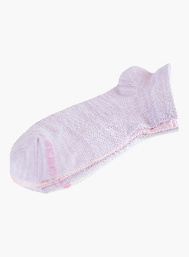 SKECHERS Textured Non Terry Ankle Length Socks - Set of 3