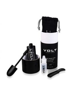 Grooming Instant Beard Color - Smudge and Water Resistant Quick Drying Brush on Color for Beards, Mustaches, and Eyebrows, Onyx (Black)