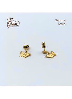 Butterfly Drop Gold Earrings | Stainless Steel | Gold Plated - pzsku/Z945CEB4FE059E23DAF9BZ/45/_/1732169456/f07a86b1-758a-418d-ac43-83d5019a2f75