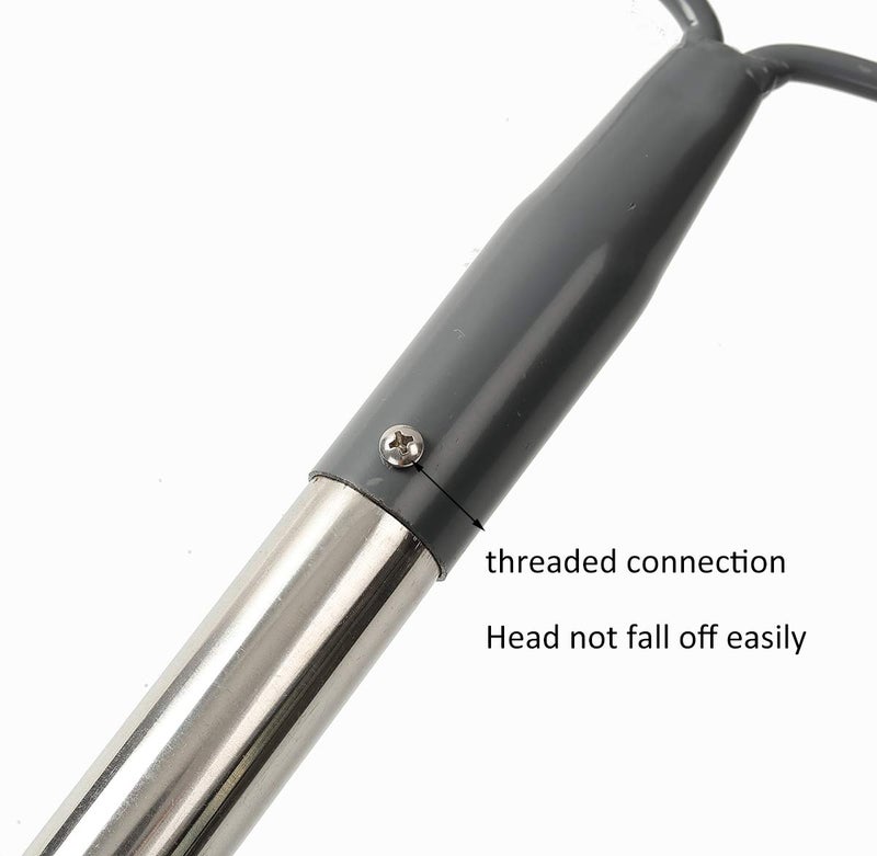 Coconut Garden Rake, 5 FT Metal Rake for Lawns - Level Head Rake with Stainless Steel Handle for Loosening Soil - Image 3