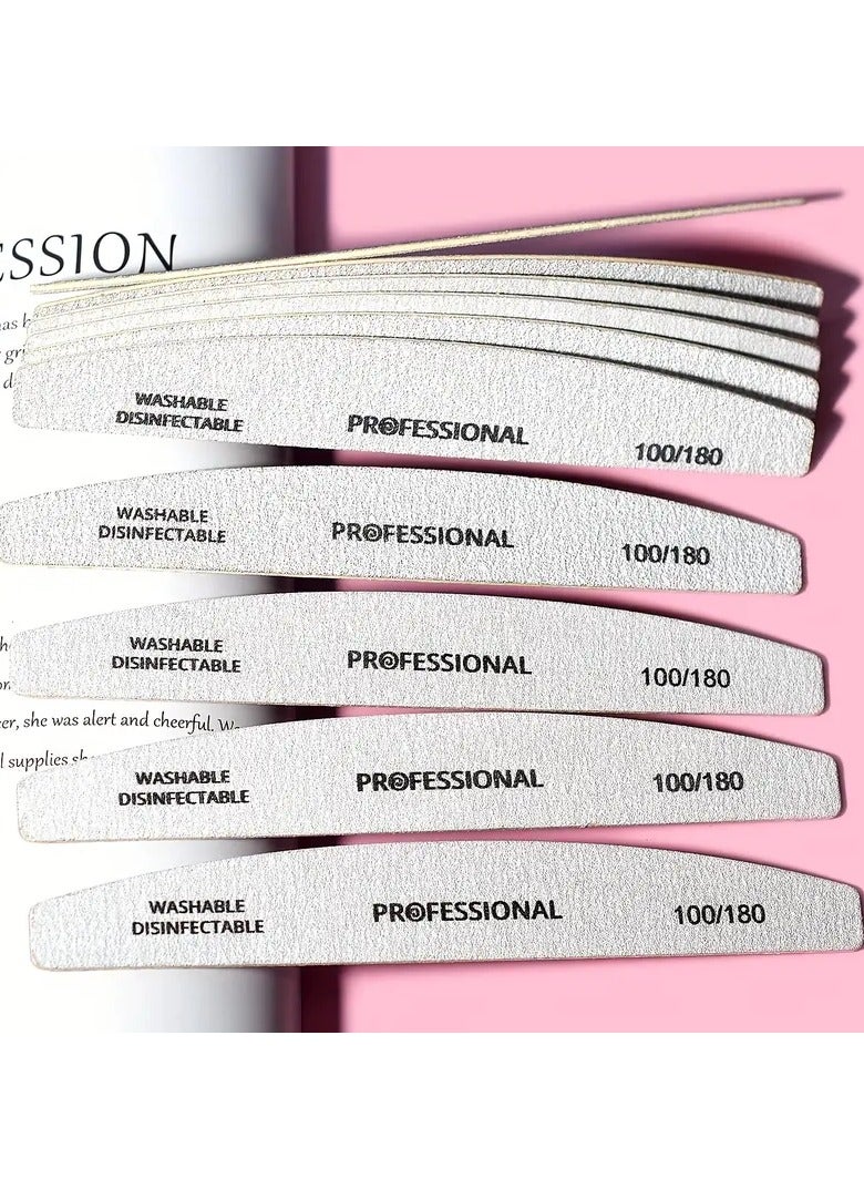 Goolsky 10 قطع مبرد أظافر احترافي للاستخدام المنزلي وصالونات التجميل - لتنعيم وتشكيل الأظافر بسهولة - Image 3