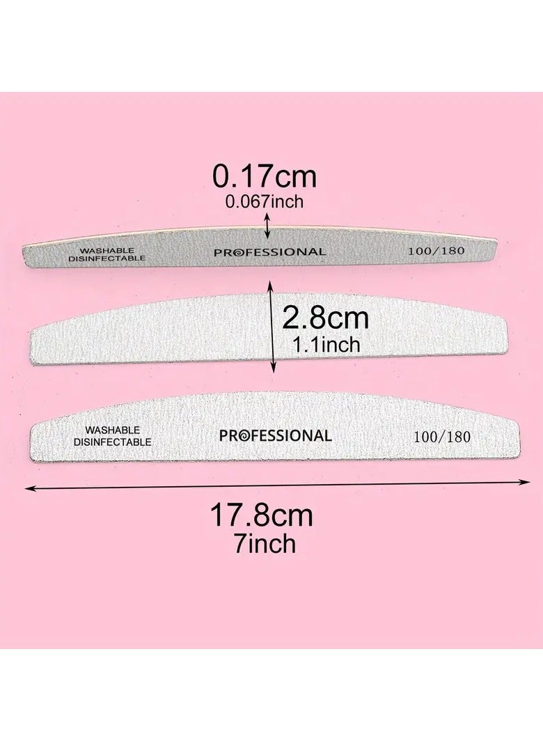 Goolsky 10 قطع مبرد أظافر احترافي للاستخدام المنزلي وصالونات التجميل - لتنعيم وتشكيل الأظافر بسهولة - Image 2