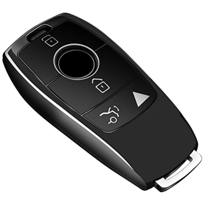 غطاء مفتاح فوب للفئة E-Class S-Class A-Class C-Class G-Class، مادة TPU الناعمة، أسود، مقاوم للخدش وملاءمة دقيقة - Image 5