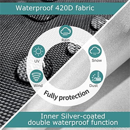 STARTWO 2Pack Washer Dryer Cover,Washine Machine Cover Waterproof Dustproof for Washing Front-Loading Machine, W27 D33 H39 inch (Black) - Image 4