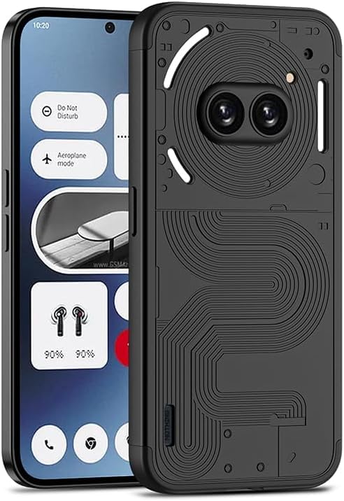 Kapa Double Dip Full 360 Protection Back Case Cover for Nothing Phone 2A / 2A Plus (Black) - Image 1